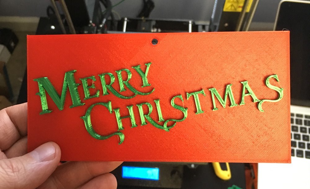 Merry Christmas card/hangable