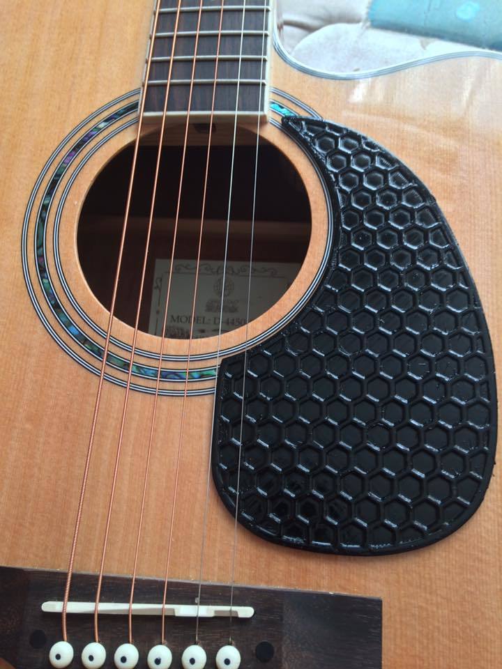 Acoustic guitar teardrop pickguard
