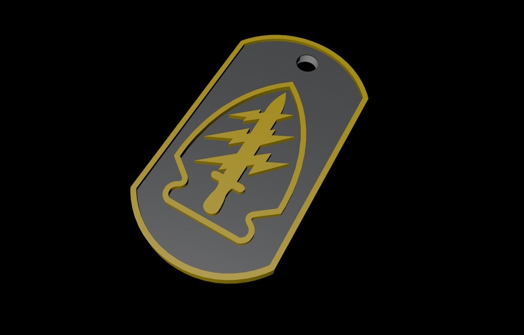 US Special Forces DogTag - Keychain