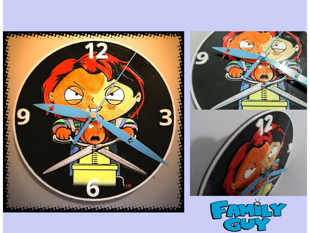 Reloj 3D Padre De Familia Chucky