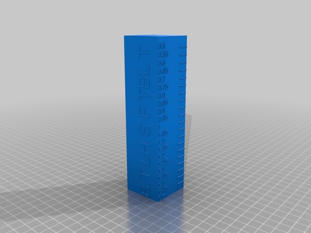 150x40mm Extrusion Multiplier Tower 1.5-0.5 in 0.05 steps