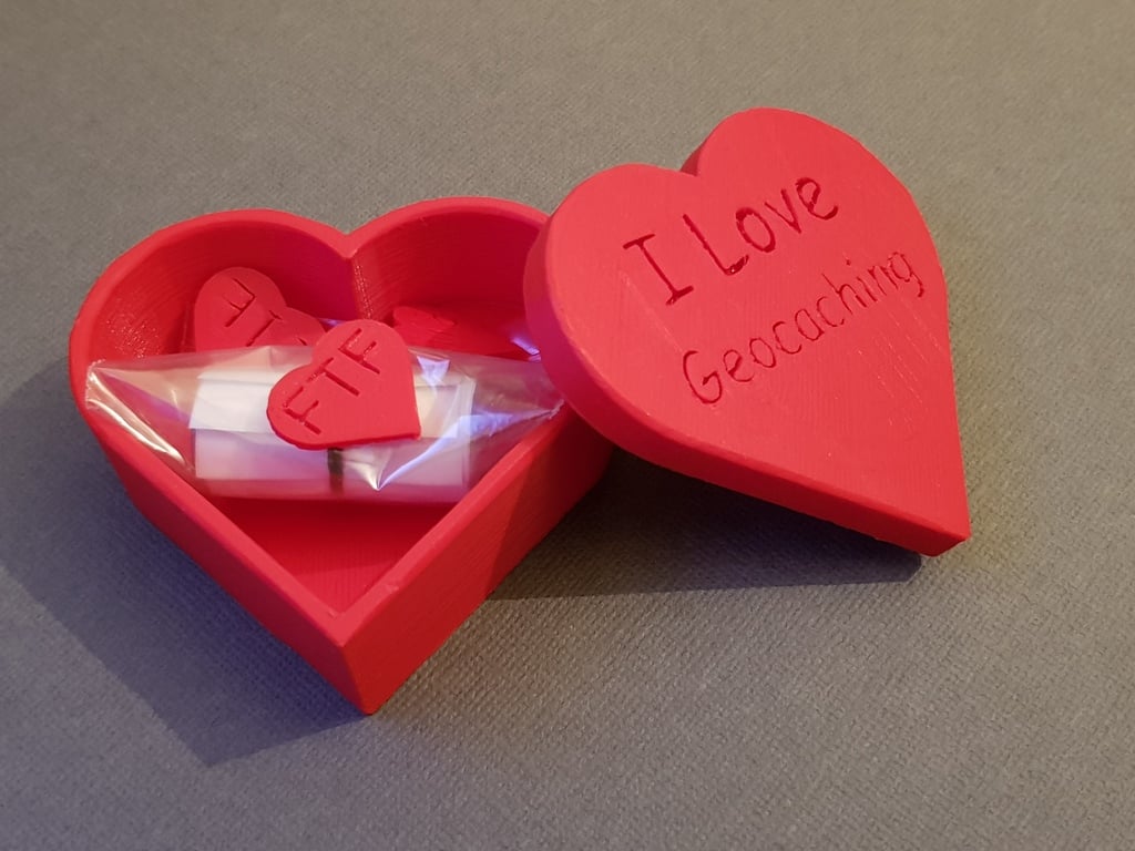 Geocaching Heart Box for Valentines Day