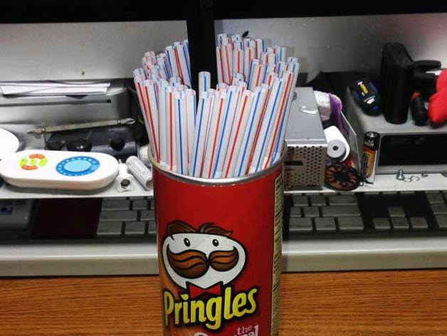 Pringles Can Straw Dispenser (for big printers)