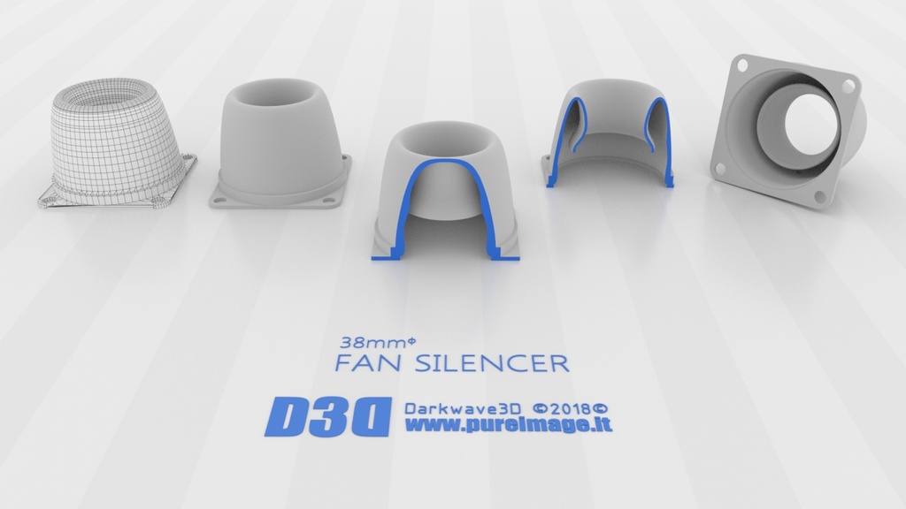 Fan Silencer_V1 40mm - 38mmᶲ