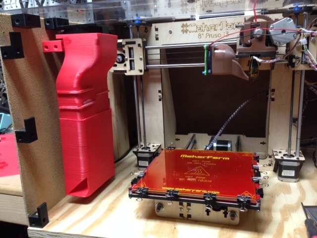 Printer enclosure heater cowling