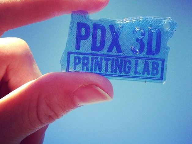 Portland 3D Printing Lab Keychain
