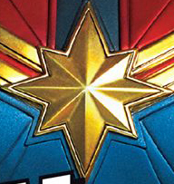 Captain Marvel MCU chest logo