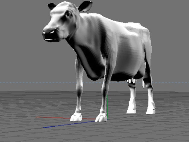 A Cow model for a 3d printer