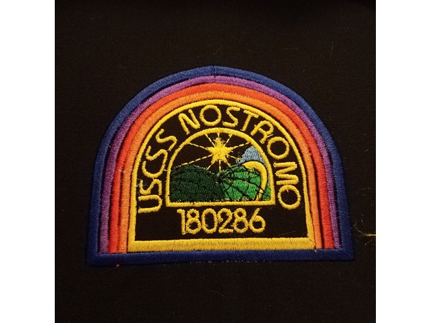 Uscss Nostromo Logo Alien Embroidery