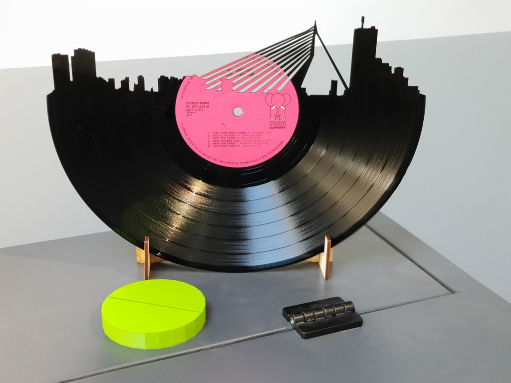 Vinyl Record Rotterdam Skyline