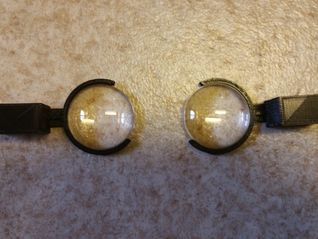 Modified Durvois lens holder for VR goggles for mobile phones