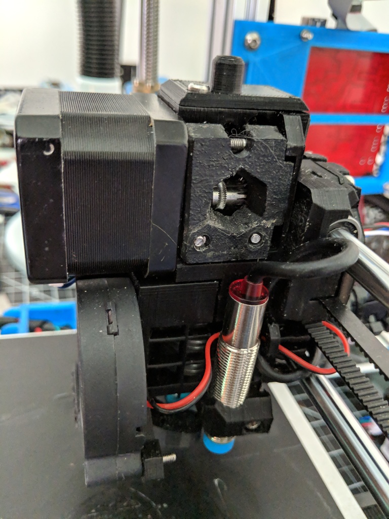 Prusa Style Extruder with 12mm Pinda (Z Probe) Barrel