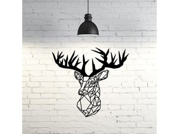 Deer Wall Sculpture 2D