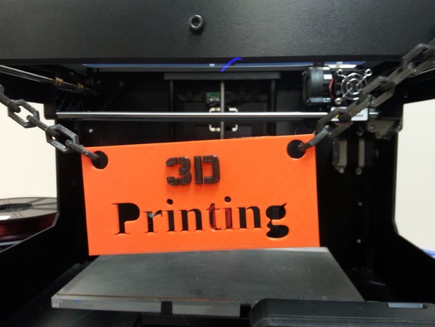 3D printing sign