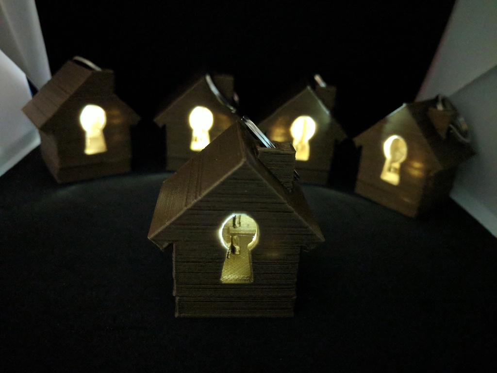 Light Up House Keyring