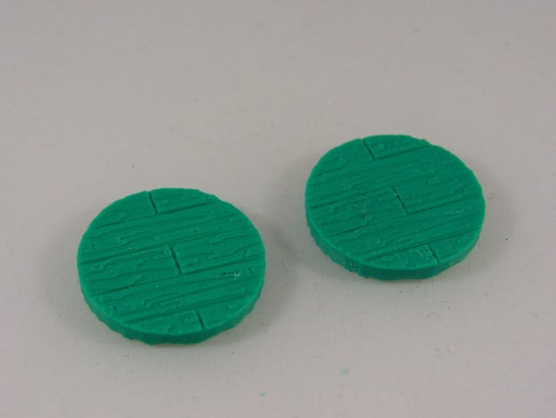 Image of 25mm Wooden Plank Base for 25-30mm Miniature Games