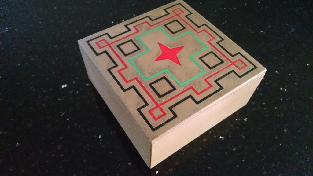Jewelry Box with Inlay Cover