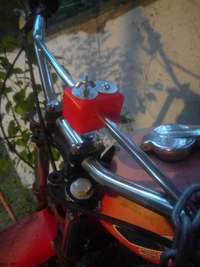 Motorcycle handlebars camera mount