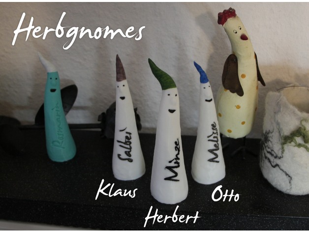 Herbgnomes - Customizable Mini Gnomes for your Herb Garden