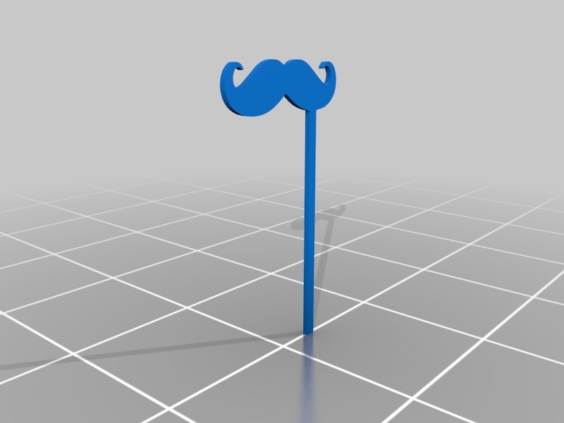#MovemberEdu moustache with stick