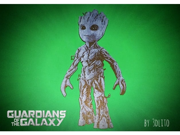 baby groot 3D by tresdlito - Thingiverse