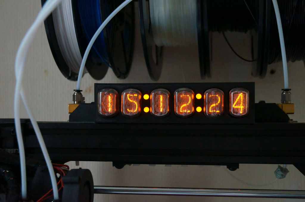 Nixie Countdown Clock For A 3D Printer