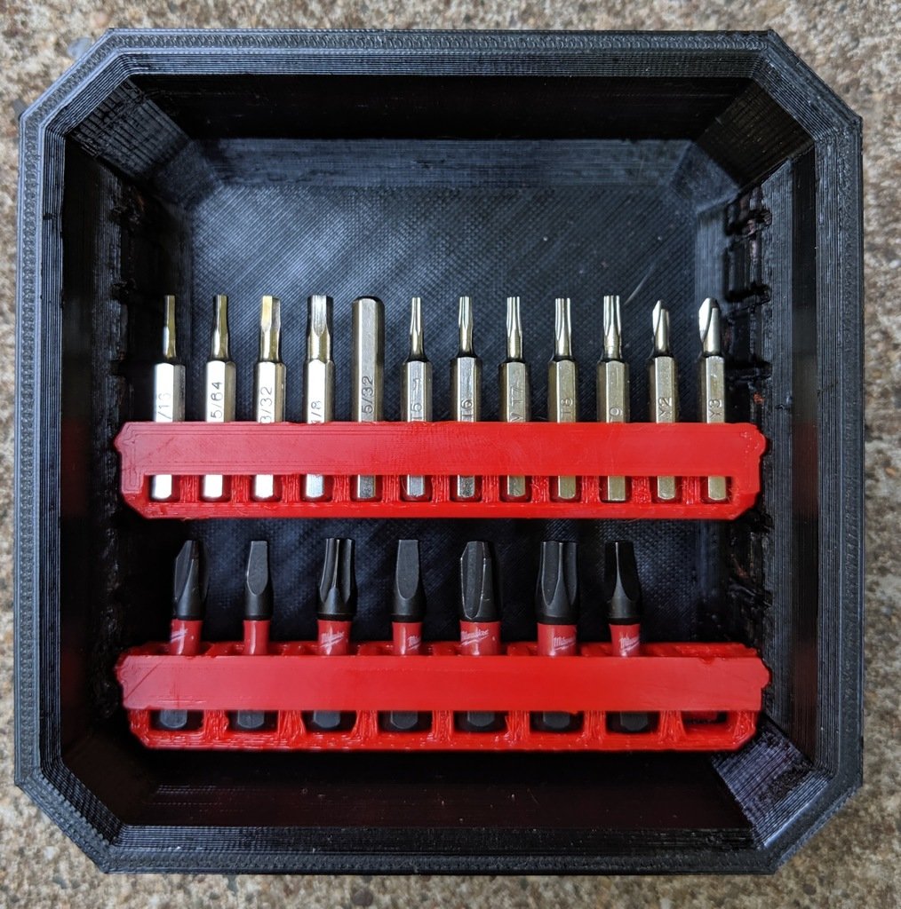 Micro Bit Holder for Milwaukee Packout and Bit Cases