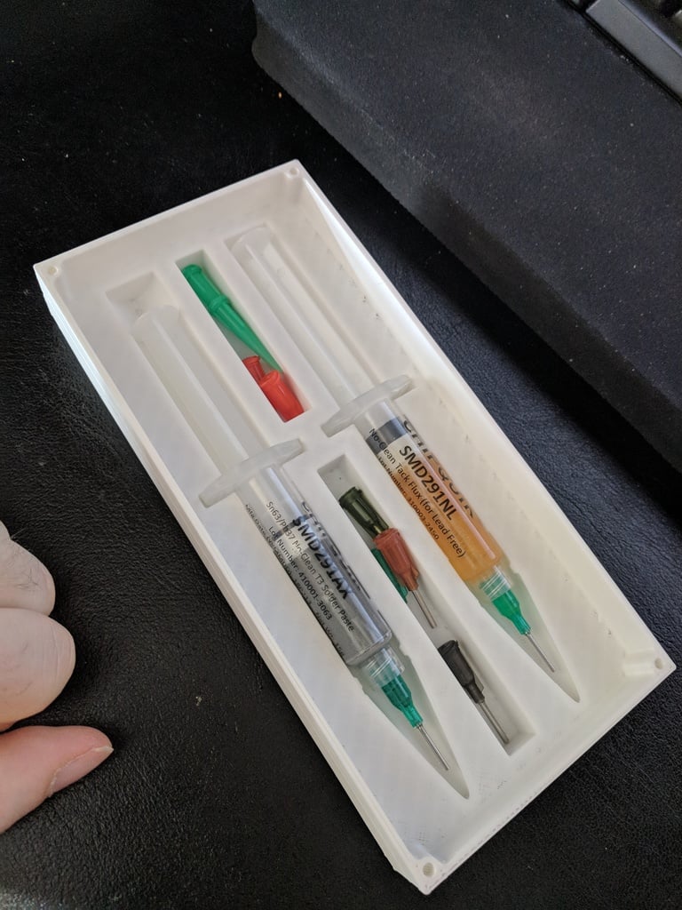 Syringe Box for Flux and Solder Paste