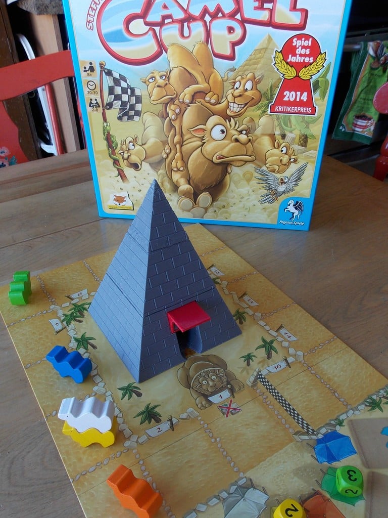 Dice Tower (Pyramid) for Camel-Up Board Game