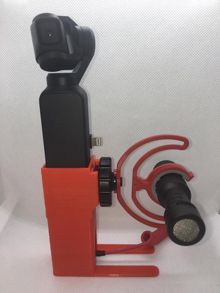 Dji Osmo Pocket Microphone, flash and tripod adapter