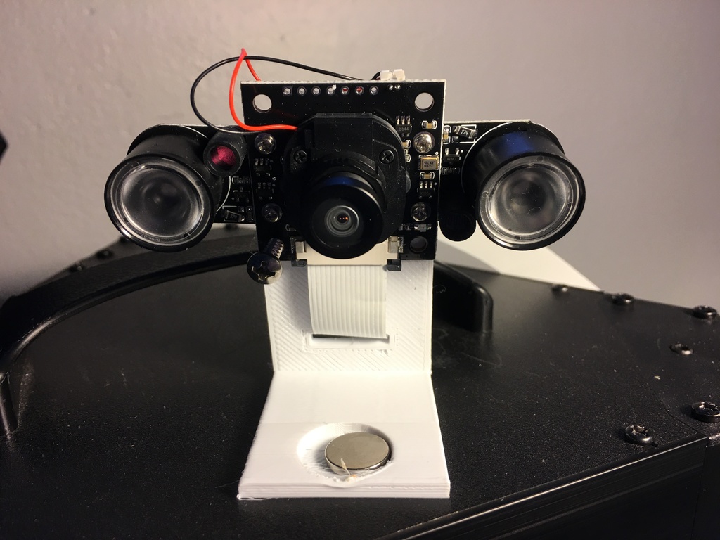 Magnetic Bracket for ArduCam M12 OV5647 IR Camera for Raspberry Pi / Octopi