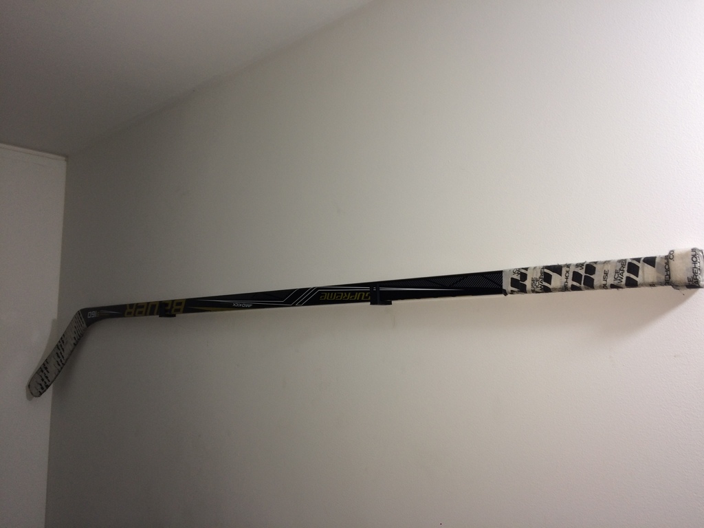 Hockey stick wall mount