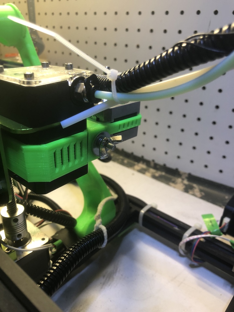 Tevo Tornado Dual Extruder mount with one small stepper motor