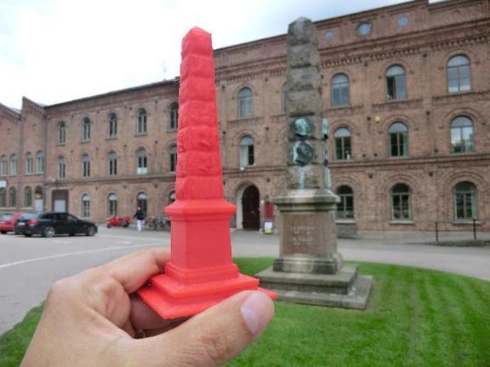 123D Catch obelisk 3D scan (Slottsmöllan - Sweden)