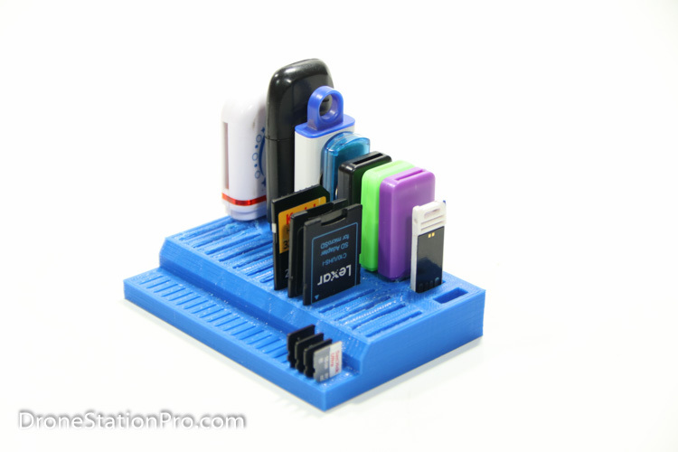 USB, SD, Micro SD card memory organizer