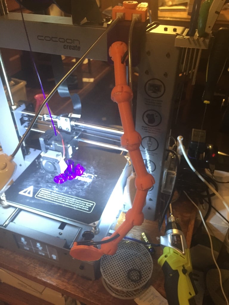 Camera and Light boom for 3D printer