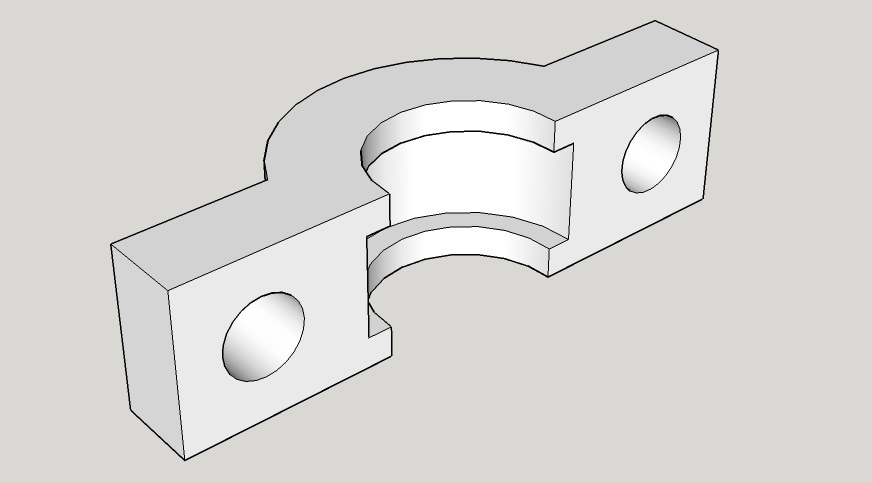Dremel 3D20 bearing pillow block (mount)
