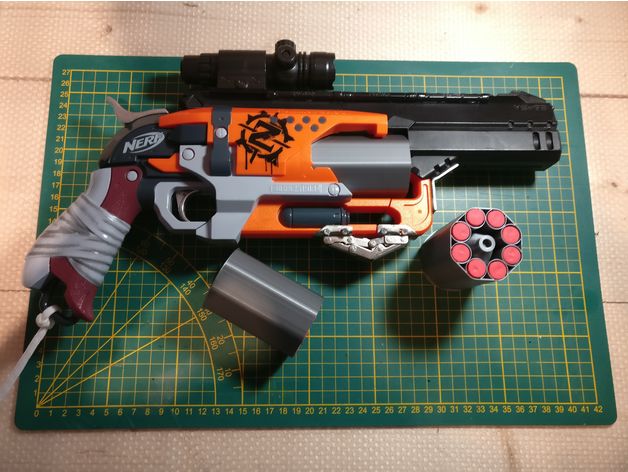Break rotor for: Spiralized Cylinder for the Nerf Hammershot 8-shot Mod by gabycms - Thingiverse