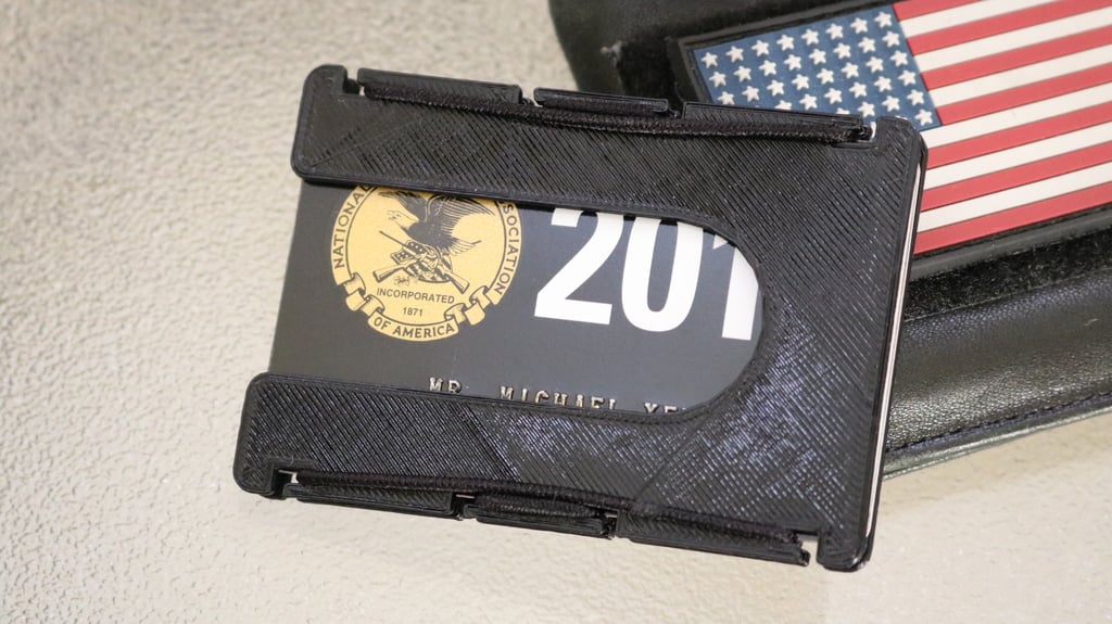 MY2KSapphire 3D-Printed EDC Minimalist Wallet