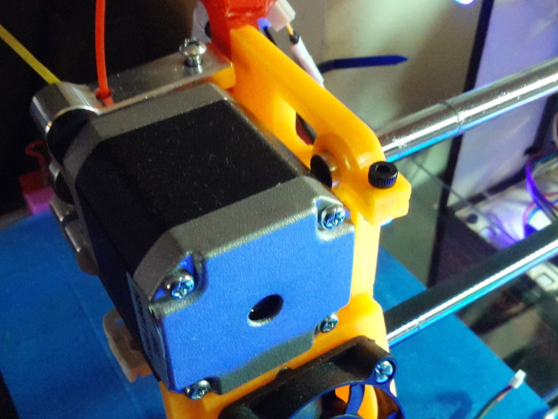 Extended Extruder Carriage with 8mm Rod Clamp (Printrbot Simple Add-On)