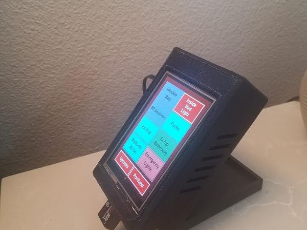Bedside Raspberry Pi Console Case for 3.5" PiTFT