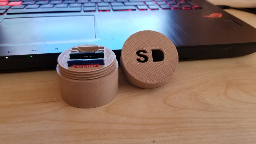 Labeled SD Card Holder 