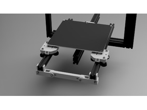 Tevo Tarantula Ultimate 3 carriages bed support 3D model