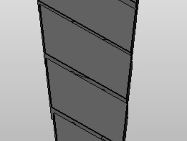 Tie with diagonal sections