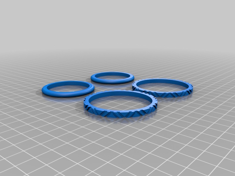 Tires for Fully 3D-printable wind-up car gift card by Bribro12
