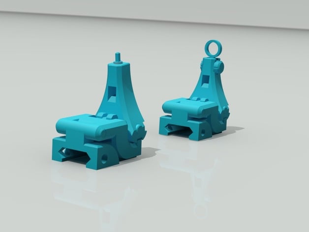 3D Printable Folding Iron Sights V1.1