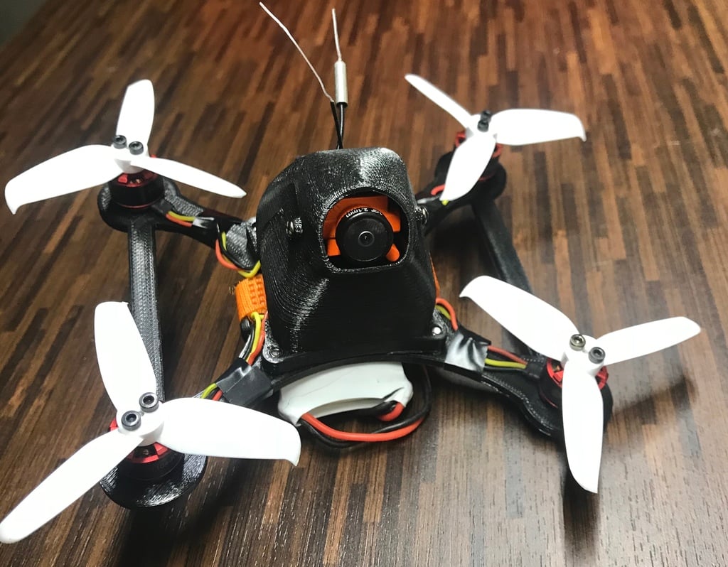 100% printed FPV Copter 125mm 2,5" micro kwad