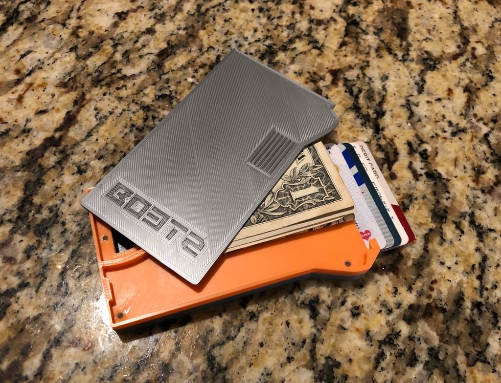 Smart Wallet - Sliding [AND LOCKING] 3D printed wallet