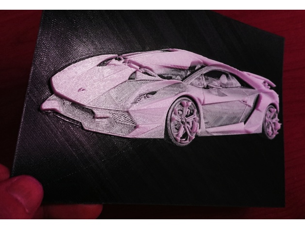 3D Lamborghini Sesto Elemento