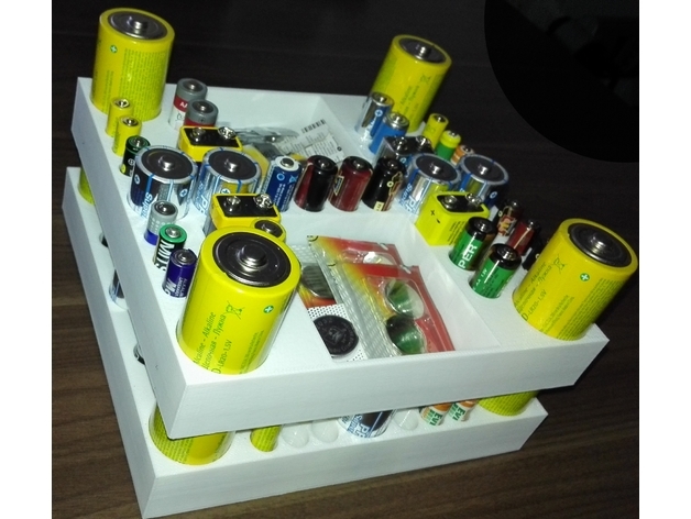 Battery storage box - almacenaje de pilas